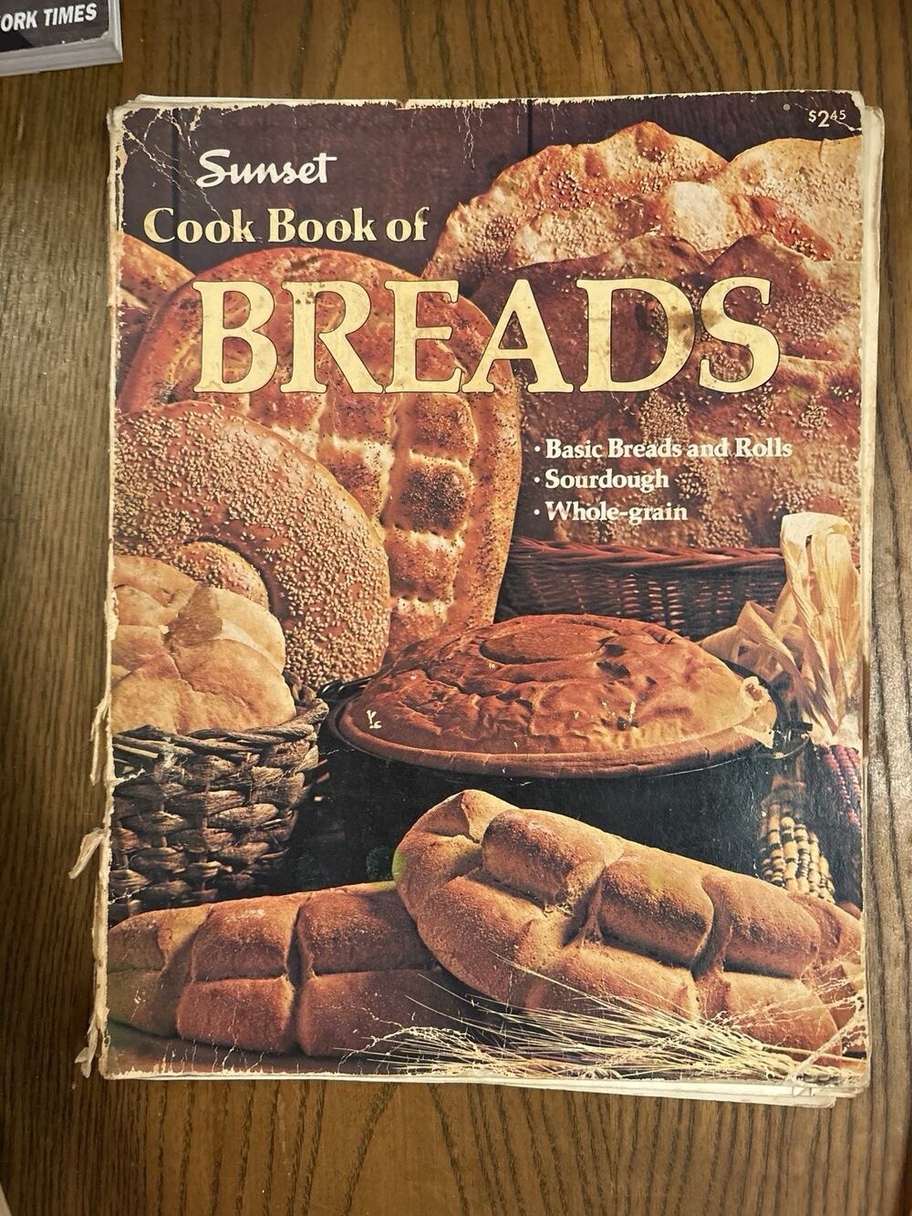 Vintage 1977 Sunset Cook Book Of Breads Recipes Cookbook Paperback 1st Printing